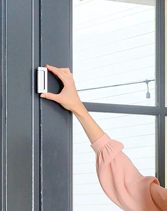 Alt view image 4 of 4 - Door Guardian - Door Lock Security & Door Reinforcement for Inward Swinging Doors - Child Safety Locks for Doors - 2 Pack - White
