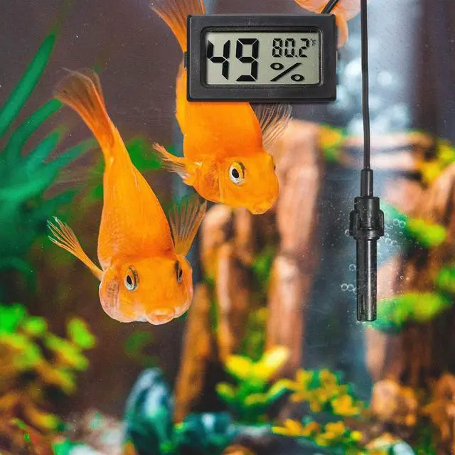 Alt view image 5 of 6 - Mini Digital Temperature Humidity Meters Gauge with Probe Gauge LCD Fahrenheit Display Thermometer Hygrometer for Incubator Reptile Plant Greenhouse Chicken Coop Garden(Black, 24 Pieces)
