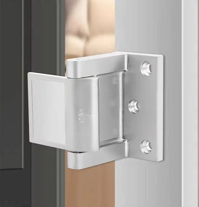 Alt view image 3 of 7 - Door Lock Reinforcer Privacy Door Latch forHotel Security Door Lock Privacy Door Latch for in-Swinging Doors Extra High Home Door Security Lock (4 Pack)