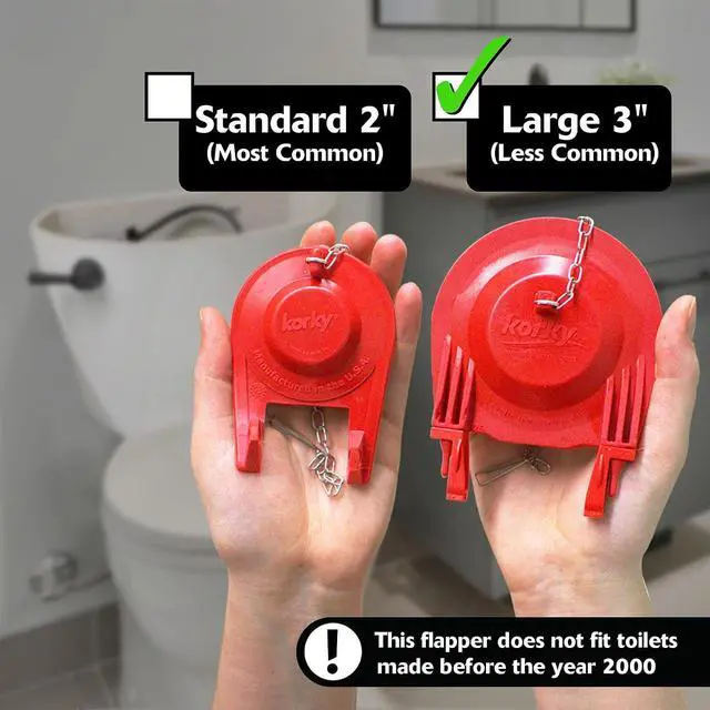 Alt view image 2 of 7 - Complete Toilet Repair Kit - Size: Large 3-Inch - Fixes: Running, Noisy, No/Slow Refill, and No/Weak Flush Toilets - Easy to Install, 5010MP
