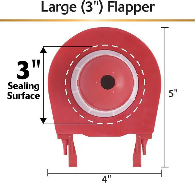 Alt view image 4 of 7 - Complete Toilet Repair Kit - Size: Large 3-Inch - Fixes: Running, Noisy, No/Slow Refill, and No/Weak Flush Toilets - Easy to Install, 5010MP