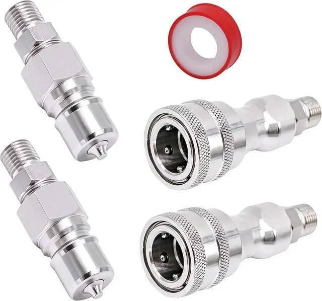 Main image of 2PCS M14 to M16 Hydraulic Quick Connect Adapter, Metric M14 Female M16 Male Hydraulic Fitting for AGT Mini Excavator Hydraulic Hose