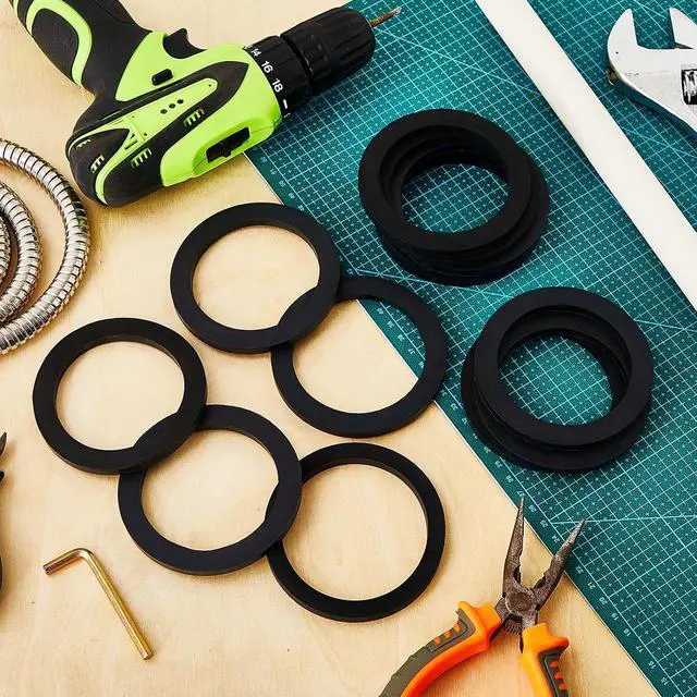 Alt view image 7 of 7 - 60 Pack 3" Camlock Gasket Fitting Cam Lock Hose Seal for Female Coupler Cam Groove Replacement Rubber Washer Black Rubber Gasket Ring Large Replacement Strainer for Pool Plunger Valves