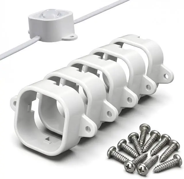 Main image of 75 Mounting Brackets for Govee Outdoor Lights Pro (706 Only), Screw-Fixed Light Clips for Soffits & Eaves Weather-Resistant Extension Holders to Secure Outdoor Decor Accessories (White)