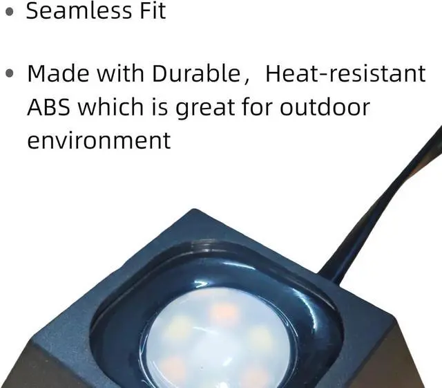 Alt view image 2 of 7 - 60/90/120 Packs Light Clips Mounts Bracket Compatible with Govee Outdoor Lights Pro H706 200FT, 128 Packs250 Screws Included,Black