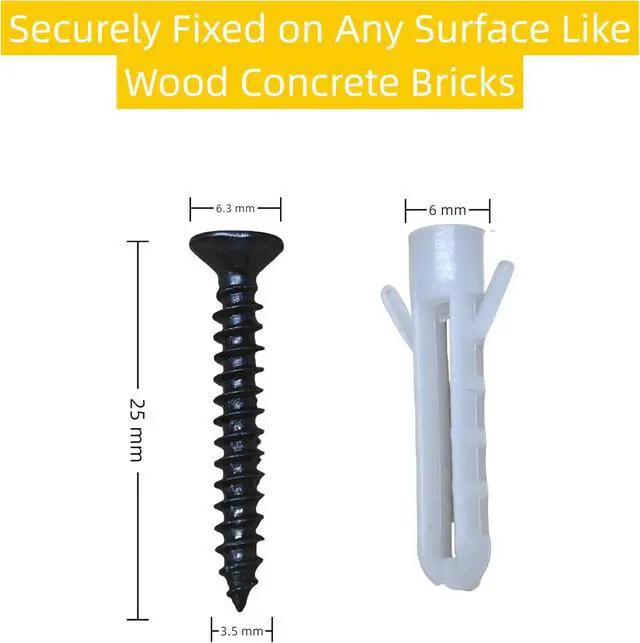 Alt view image 5 of 7 - 60/90/120 Packs Light Clips Mounts Bracket Compatible with Govee Outdoor Lights Pro H706 200FT, 128 Packs250 Screws Included,Black