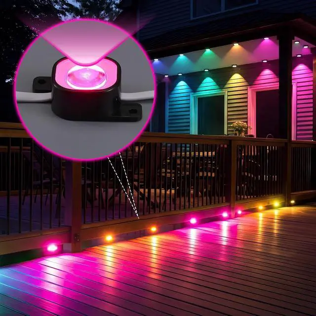 Alt view image 6 of 6 - 120 Set Light Clips Compatible with Govee Pro H706 H806 Mounting Clips with 250 Screws Compatible with Govee H706 H806 Pro Permanent Outdoor Lights Extension, Install Firmly (Black)