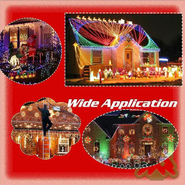 Alt view image 6 of 6 - 50 Pcs Magnetic Christmas Light Clips, Magnet Clips for Outdoor String Lights, Outdoor Lighting Clips for E17-C9 Holiday Lighting Sockets, Patio Lighting (Nickel-Transparency)