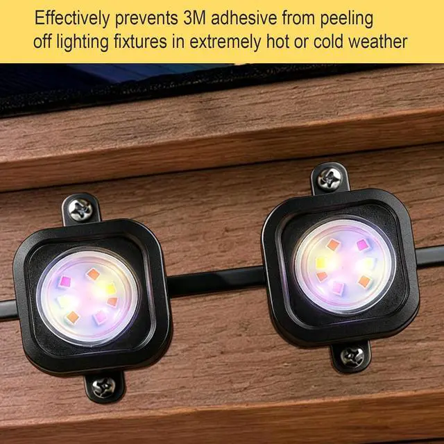 Alt view image 7 of 7 - 80 Packs Mounting Brackets for Govee H706/H706 Pro Permanent Outdoor Lights, Light Clips Mounting Brackets Compatible with Govee H706A H706B H706C