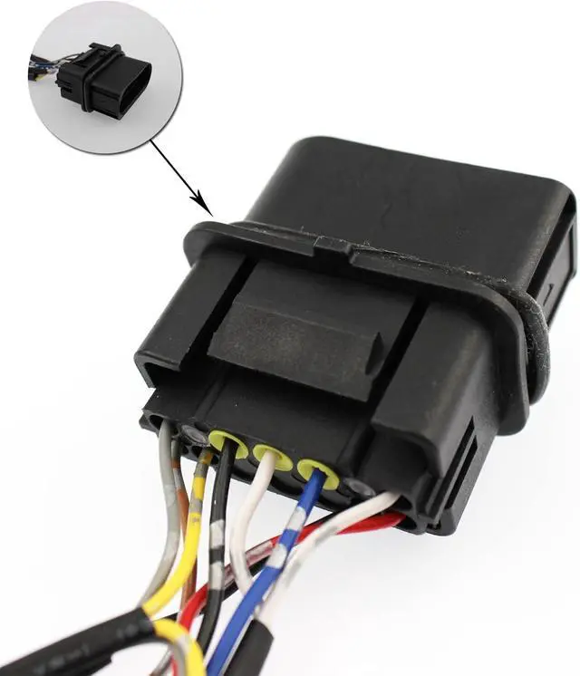 Alt view image 4 of 5 - 13-18 Ram 1500 2500 3500 Conversion Wiring Adapter Factory Projector Headlights to Factory Base Reflector Light Converter Aftermarket Headlights 2 PCS