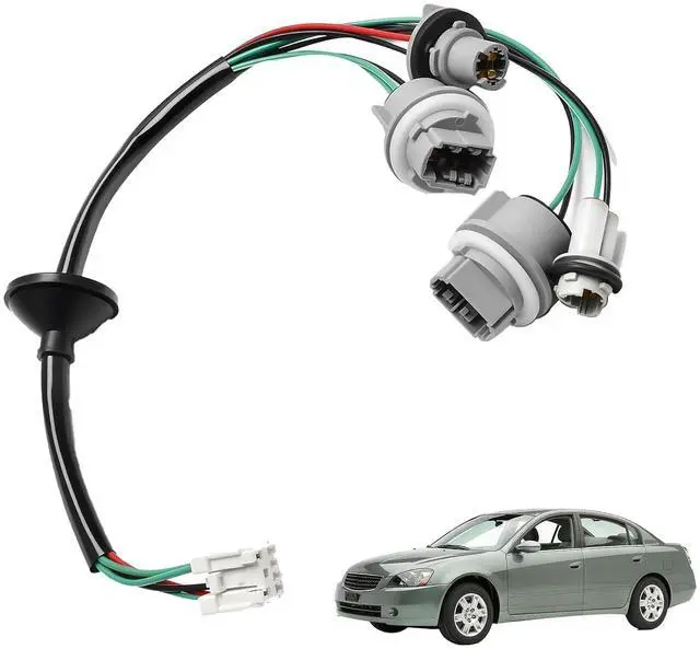 Main image of Rear Taillight Lamp Socket Harness Compatible with Nissan Altima 2002-2006, Replace 26551-8J000, Easy to Install