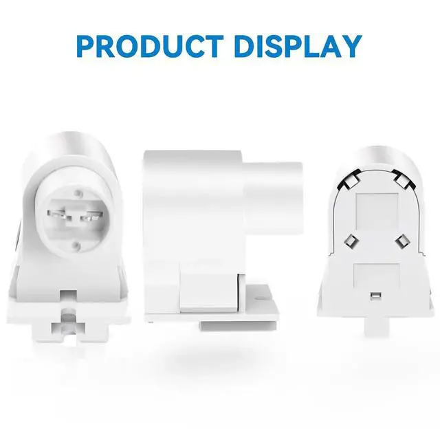 Alt view image 6 of 7 - R17D/HO Socket, (12-Pairs) T8 R17D Lamp Holder with Flexible Wing, 800Ma-1500Ma, UL Tombstone Lampholder for LED Fluorescent Tube Replacements, HO Base Connector for Programmed Start Ballasts