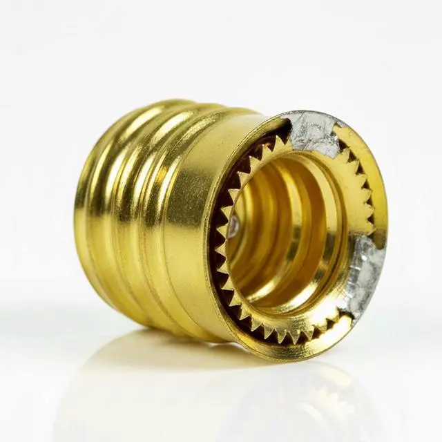 Alt view image 4 of 4 - (Pack of 25) Intermediate Base (E17) to Candelabra Base (E12) Socket Reducer Adapter