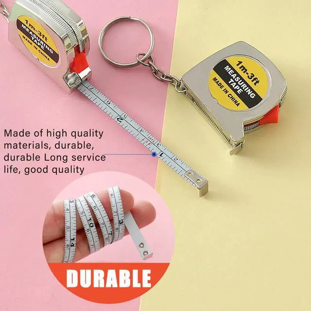Alt view image 5 of 6 - 48 Pcs Mini Screwdriver Keychain Tape Measure Keychains Set Keychain Tape Measure Mini Screwdrivers in Pouch Keychain for Birthday Party Favors Adult Tool Party Prize for Father's Men Gifts