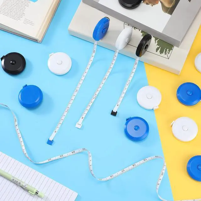 Alt view image 5 of 5 - 100 Pcs Tape Measure 60 Inch Retractable Measuring Tape Soft Small Measurement Tape Mini Sewing Fabric Tape Measurer Flexible Pocket Cloth Fabric Measurement Digital Tape for Body
