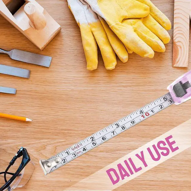 Alt view image 6 of 6 - 50 Pcs 6 FT Mini Tape Measure Retractable Bulk Small Measuring Tape Pocket Size Measurement Tool for Operation Christmas Items Party Favor Gifts Stuffers for Men(Pink)