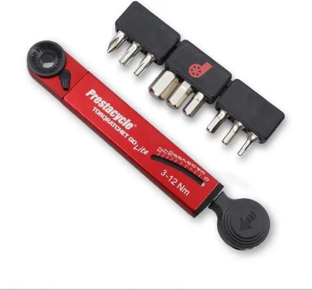 Main image of TorqRatchet GO Lite Portable 3-12Nm Beam Torque Wrench & Ratchet Multi-Tool, 9 Hardened Bits, Lightweight Pocket Tool for Bike Repair, Compact 124mm, 46g, Compatible with ¼ Bits