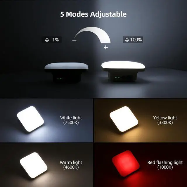 Alt view image 4 of 5 - Transparent Portable Rechargeable LED Camping Lights With LCD Battery Indicator, Waterproof Outdoor Tent Light with 5000LM,Super Bright Waterproof Hanging Lamp for Tents, Canopies, Emergency(12000mAh)