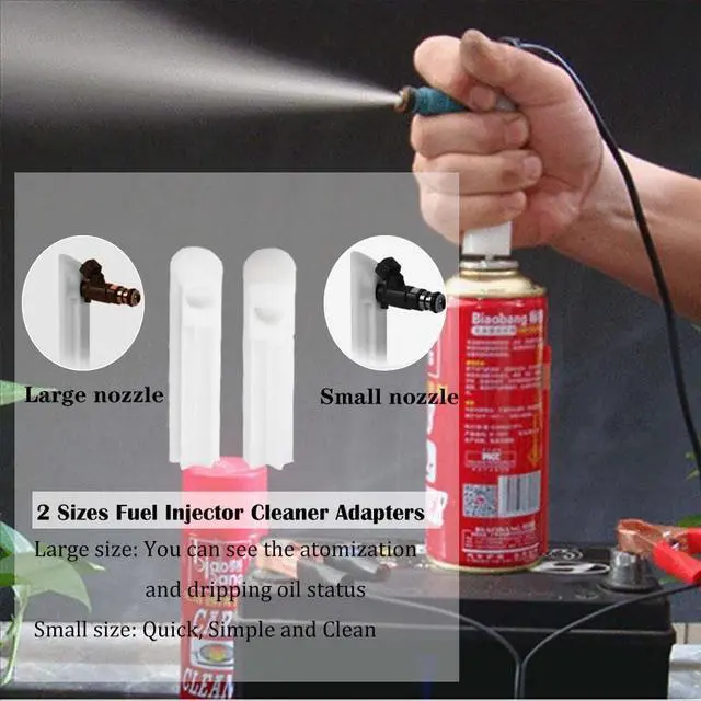 Alt view image 5 of 7 - Fuel Injector Tester Kit, Automotive GDI Injector Tester 12V Vehicle Fuel Injector Adapter Cleaner with LCD Display for Car Gasoline Tseter and Cleaning