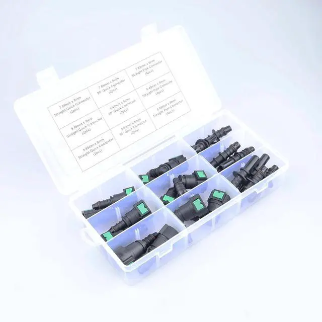 Alt view image 2 of 4 - 24PCS Assorted Fuel Line Quick Connector Kit, SAE 7.89mm & 9.49mm & 9.89mm to 8mm