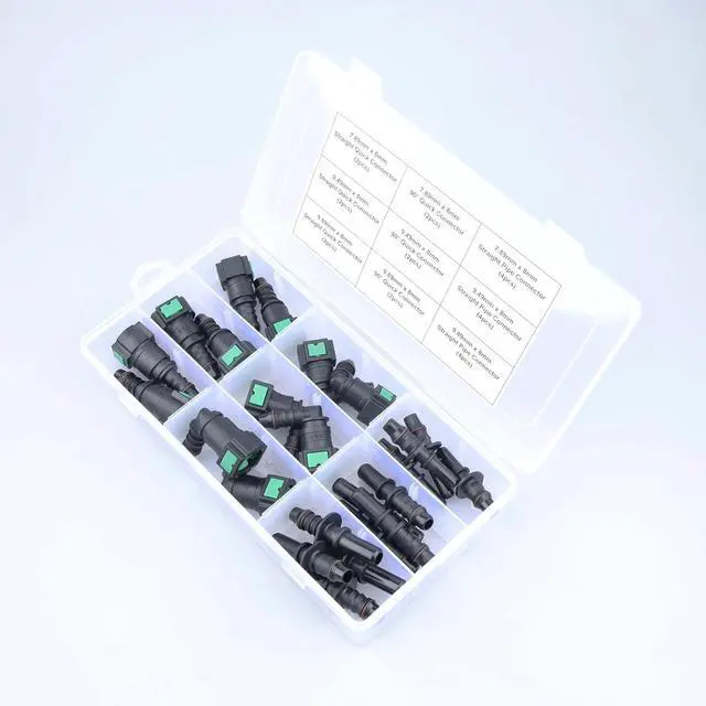 Alt view image 4 of 4 - 24PCS Assorted Fuel Line Quick Connector Kit, SAE 7.89mm & 9.49mm & 9.89mm to 8mm