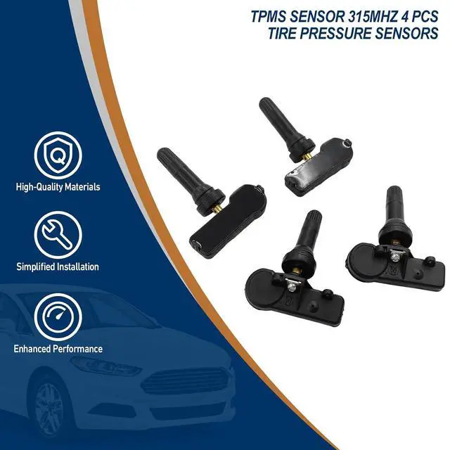 Alt view image 2 of 7 - TPMS Sensor 315Mhz 4 PCS Tire Pressure Sensors Compatible with Ford 2005-2011 Escape Edge Expedition Explorer Flex Focus F-150 Fusion MKS MKT MKX MKZ Mazda Mercury Replace Part 6F2Z1A189A 7L1Z1A189A