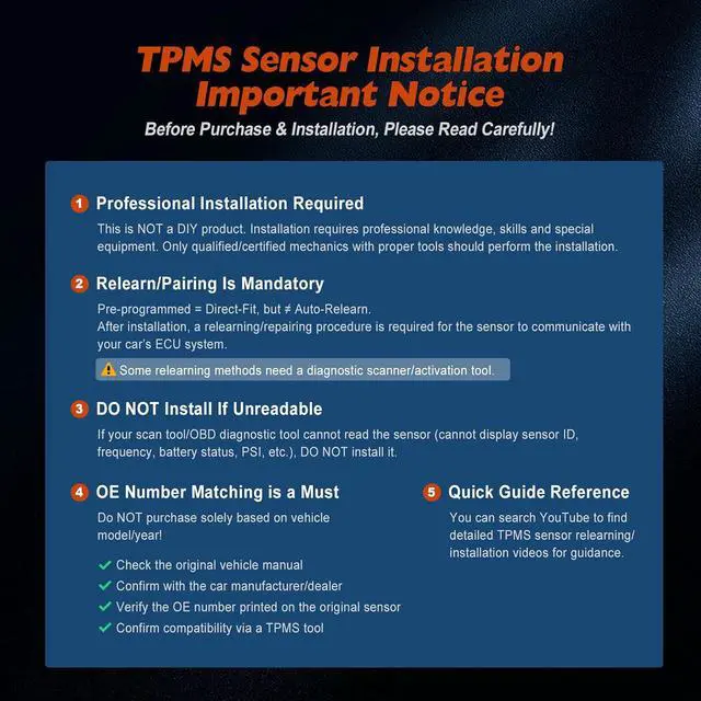 Alt view image 5 of 7 - TPMS Sensor 315Mhz 4 PCS Tire Pressure Sensors Compatible with Ford 2005-2011 Escape Edge Expedition Explorer Flex Focus F-150 Fusion MKS MKT MKX MKZ Mazda Mercury Replace Part 6F2Z1A189A 7L1Z1A189A