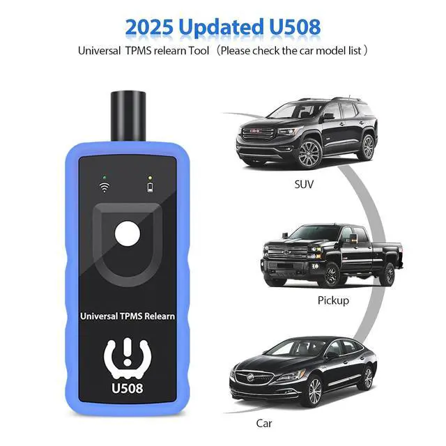 Alt view image 7 of 7 - Tpms Relearn Tool U508 Universal for GM Jeep and Ford Chrysler Dodge Tire Pressure Monitor Sensor TPMS Reset Activation Tool 2025 Edition