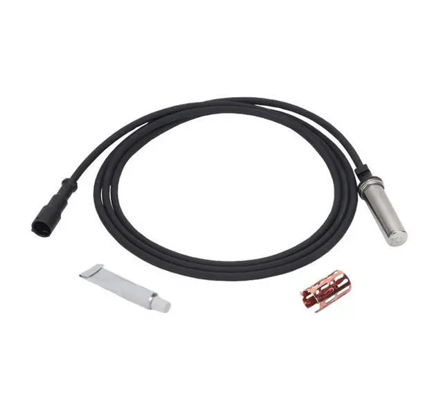 Alt view image 2 of 3 - 4 Pack Heavy Duty ABS Wheel Speed Sensor - 45" ABS Sensor DIN Connector Replaces R955610 577.A4410323990 RORR955610 S4410323990 FRTTDAR955610