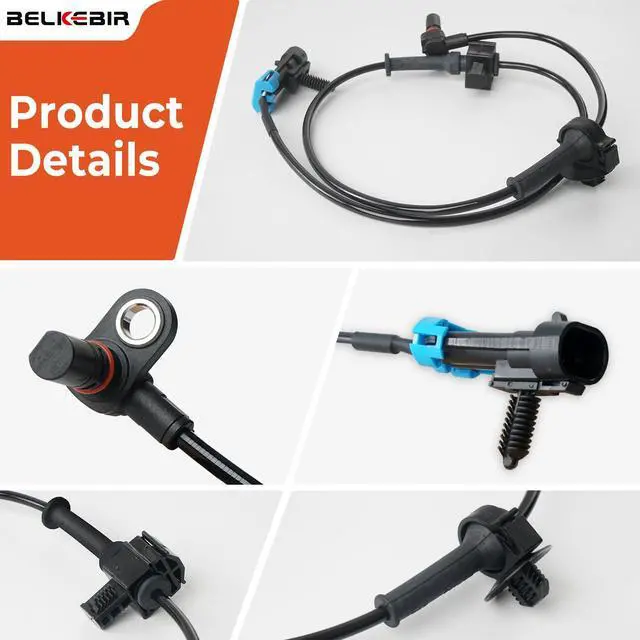 Alt view image 4 of 7 - 4PCS ABS Wheel Speed Sensor Front & Rear, Left & Right Compatible with 2007-2014 Chevy Silverado 1500/Avalanche/Suburban 1500/Tahoe, GMC Yukon/Yukon XL 1500, Cadillac Escalade Replace 15229012 ALS1464