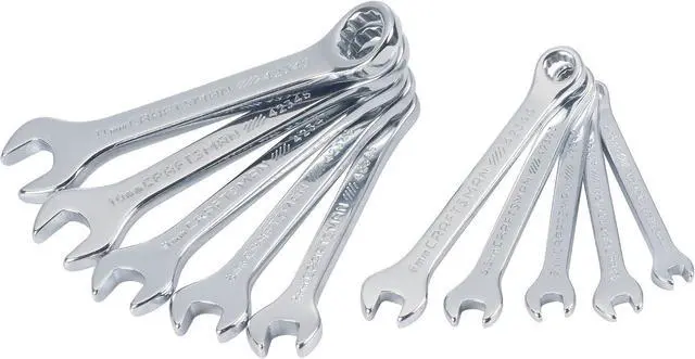 Main image of Wrench Set, MM and SAE Combination, 10 Piece (CMMT42339)