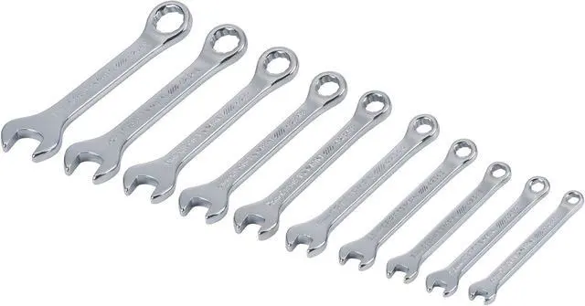 Alt view image 2 of 3 - Wrench Set, MM and SAE Combination, 10 Piece (CMMT42339)