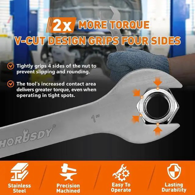Alt view image 5 of 7 - Thin Open End Wrench Set