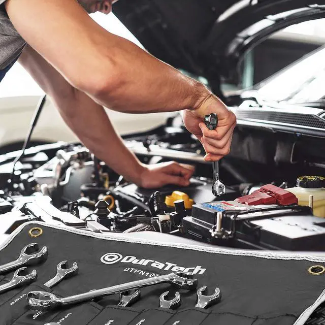 Alt view image 7 of 7 - Flare Nut Wrench Set, Standard & Metric, 10-Piece, 1/4" to 7/8'' & 9-21mm, CR-V Steel, Organizer Pouch Included