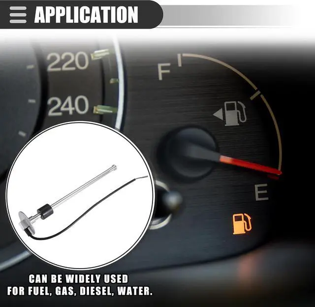 Alt view image 3 of 7 - Universal Marine Fuel Sending Unit Float Replacement Fuel Gauge Gas Tank Diesel Water Level Sender Unit Sensor, 13" 330mm, Anti-Corrosion, Stainless Steel, Silver Tone