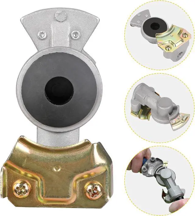 Alt view image 4 of 6 - Truck Inflator Kit, 3/8''×50ft Hybrid Air Hose with 1/4''MNPT Endings, Universal Glad Hand&Chuck