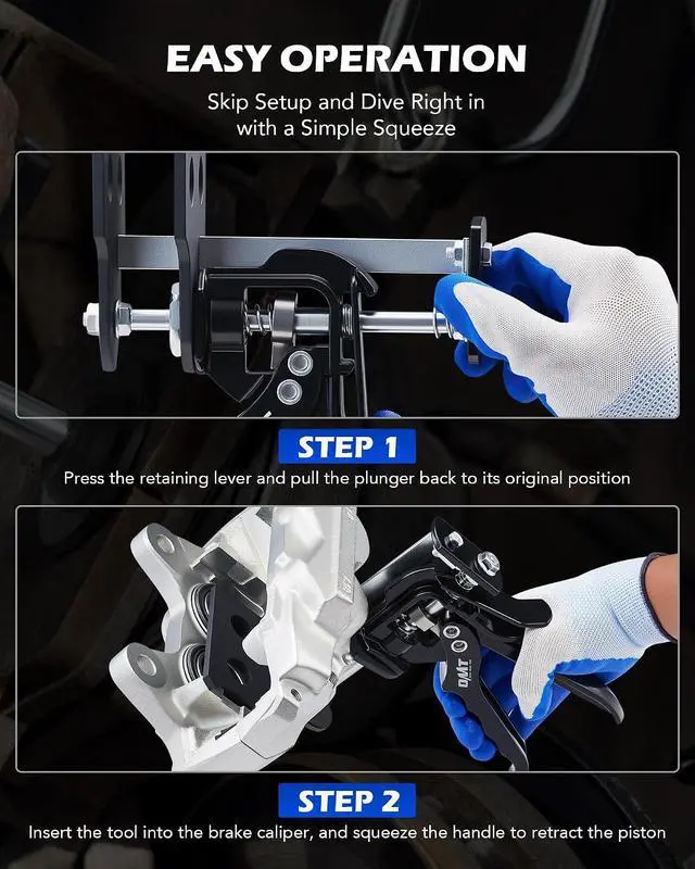 Alt view image 3 of 7 - OMT Single Dual Quad Piston Brake Caliper Press Tool for Pad Replacement