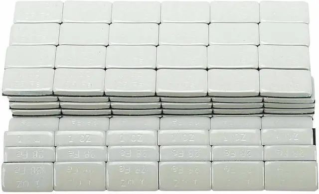 Main image of Tire Balancing Wheel Weights Stick-On Adhesive 1 OZ Gray 144 pcs 9 LBS Lead-Free
