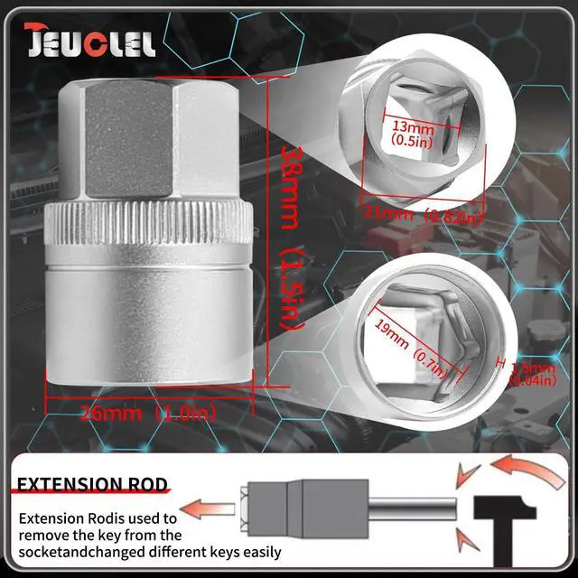 Alt view image 6 of 7 - 32PCS Wheel Locking Nut Key Kit Compatible with Mercedes Benz