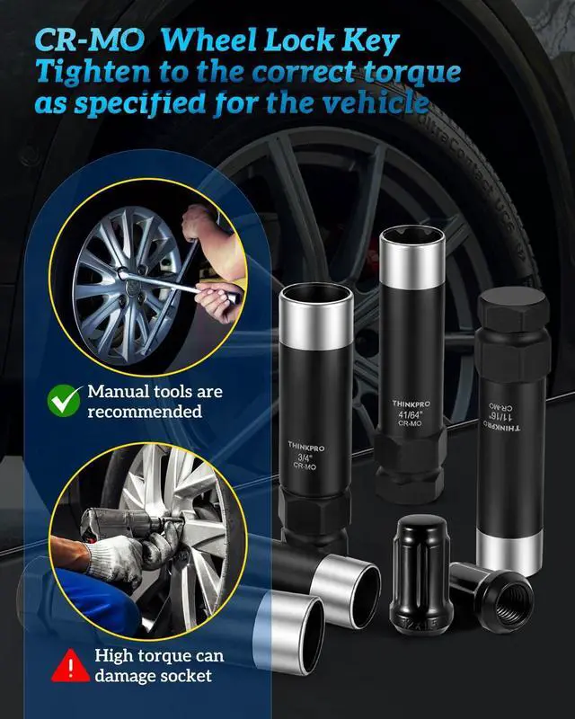 Alt view image 6 of 7 - Spline Lug Nut Socket Set,5/6/7/12 Spline Wheel Lock Removal Kit