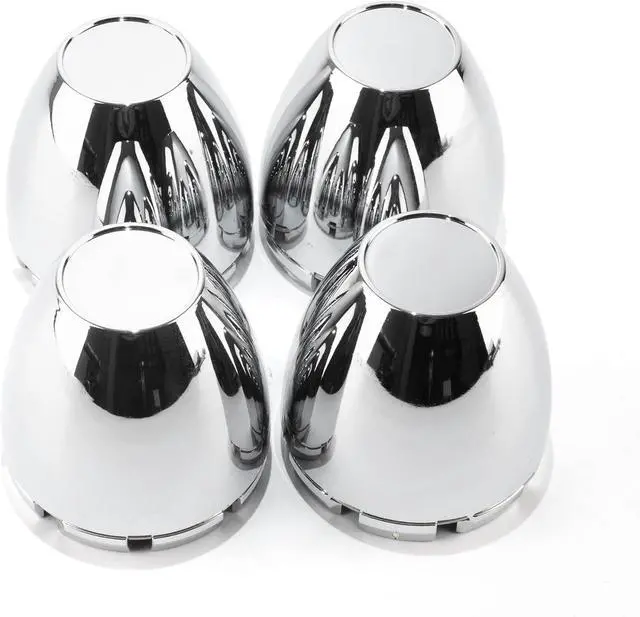 Main image of 4 PCS 3.26" Bore Dome Center Cap for Rim 3 1/4" Wheel Center Caps, OD: 3.26"(83 mm) ID: 3.15"(80 mm) Wheel Caps Hubcaps, Chrome Silver