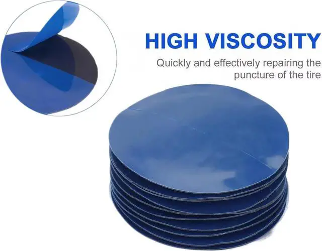 Alt view image 6 of 7 - 1000pcs Tire Repair Patches 57mm (2-1/4") Heavy Duty Round Radial Tubeless Cold Patches for Car Truck Motorcycle Tires - Medium Universal Puncture Patches
