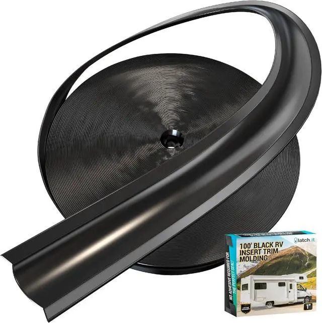Main image of 1-Inch Black RV Trim Molding Insert