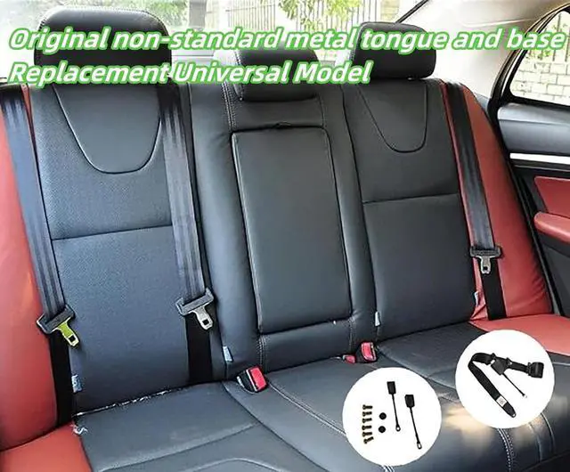 Alt view image 2 of 4 - 2 Pack 3-Point Pads Adjustable Retractable Straps Cover Universal Replacement Set for Go Kart, Golf Cart,Minivan Van,SUV,UTV, VR,Pickup,Truck for Modification Belt Protective Covers Kit -L(Black)