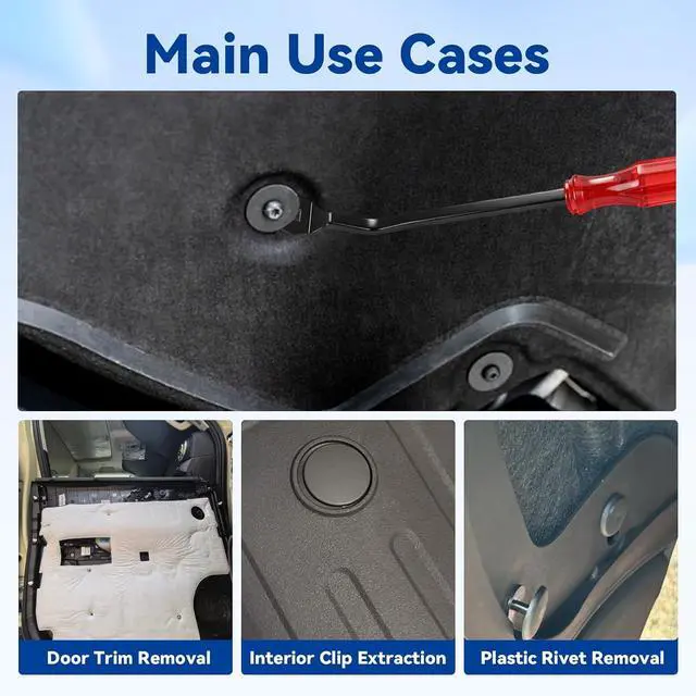Alt view image 3 of 7 - Automotive Clips 2080Pcs Set Bumper Clips & Trim Retainers Kit with Removal Tool, Universal Nylon Fasteners for Car Door Panel, Fender, Grill, for Toyota, Ford, Benz,for Most Cars