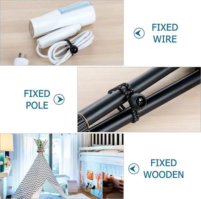 Alt view image 2 of 7 - Tarp Bungee with Balls 12 Inch,100 PCS White Bungie Cord Balls Heavy Duty Tie Down Strap Cord for Camping, Shelter,Cargo,Projector Screen,Tent Poles with UV Resistant