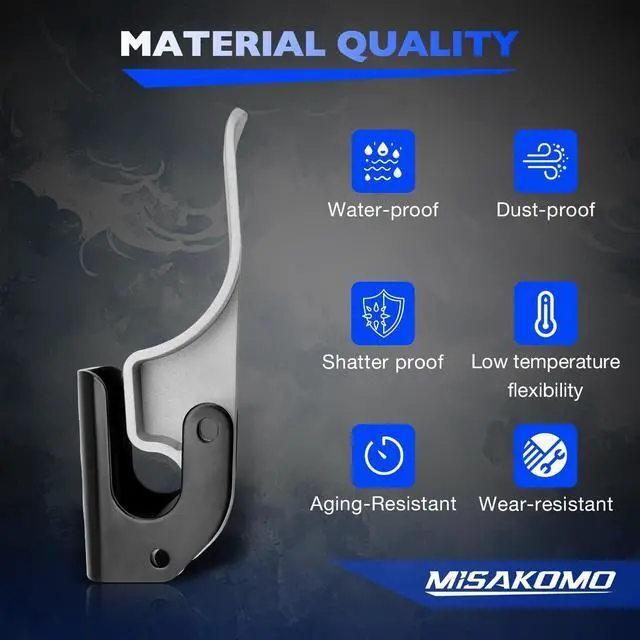 Alt view image 2 of 5 - 6 Packs Easy-Off Cast Aluminum Tarp Stop Upright with Body Mount Stops Bracket Kit Pro Trucking Products - Pins& Clips Replace# 1705775 1703604
