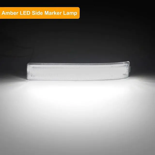 Alt view image 2 of 7 - Side Mirror Turn Signal Lights LED Assembly Compatible with F150 2009-2014/for Mark LT 2010-2014,Blink Turn Marker Lamp (Clear Len White Light)