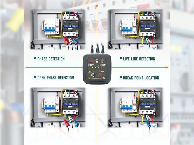 Alt view image 4 of 7 - 1000D Non-Contact Phase Sequence Tester Phase Rotation Meter