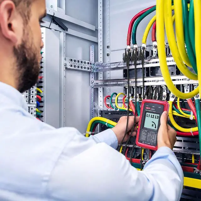 Alt view image 2 of 7 - 3-Phase Rotation Meter Sequence Tester, AC Phase Sequence Indicator 40V-690V Lack Phase Meter Motor UT261A